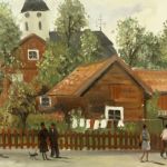 916 6383 Oljemålning 